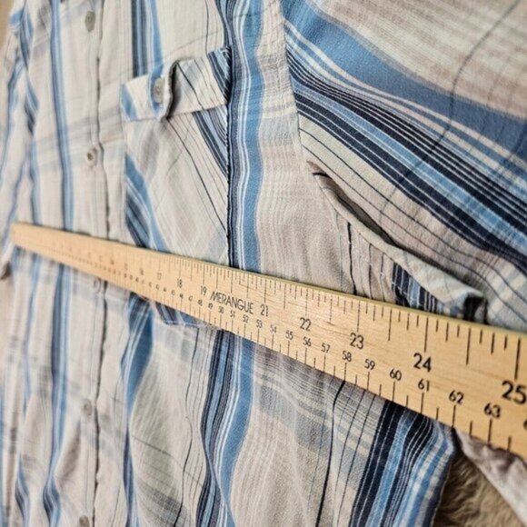 Cloudveil Shirt Multicolor Plaid Short Sleeve Button-Down Mens XL Mountain Works - Picture 4 of 11